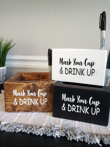 Solo Cup Holder with Sharpie - It holds your solo cups all party long