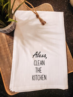 Hand / Tea Towel - 'Alexa, Clean The Kitchen'