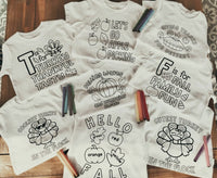 Color Yourself Fall T-Shirt (with Washable Markers)