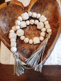 Handmade Natural Wood Chunky Bead Garland