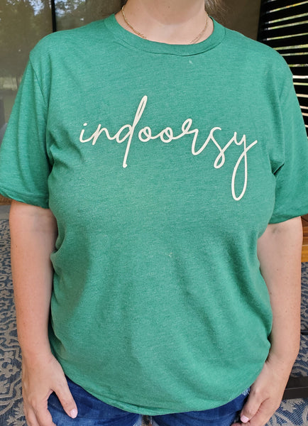 "Indoorsy" tee