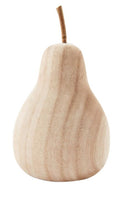 LARGE WOOD DECORATIVE PEAR