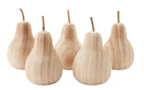 LARGE WOOD DECORATIVE PEAR