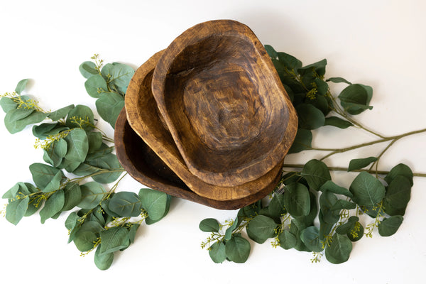 Wood Dough Bowl