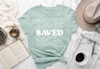 "Saved" tee