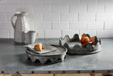 SCALLOP PEDESTAL  / TRAY - Available in 2 sizes