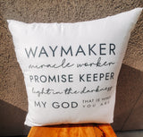 "Waymaker" Pillow Cover